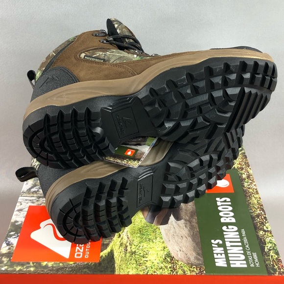NWT Ozark Trail Men’s Brush Ankle High Waterproof Camo Mid Hiking Boots - Picture 10 of 16